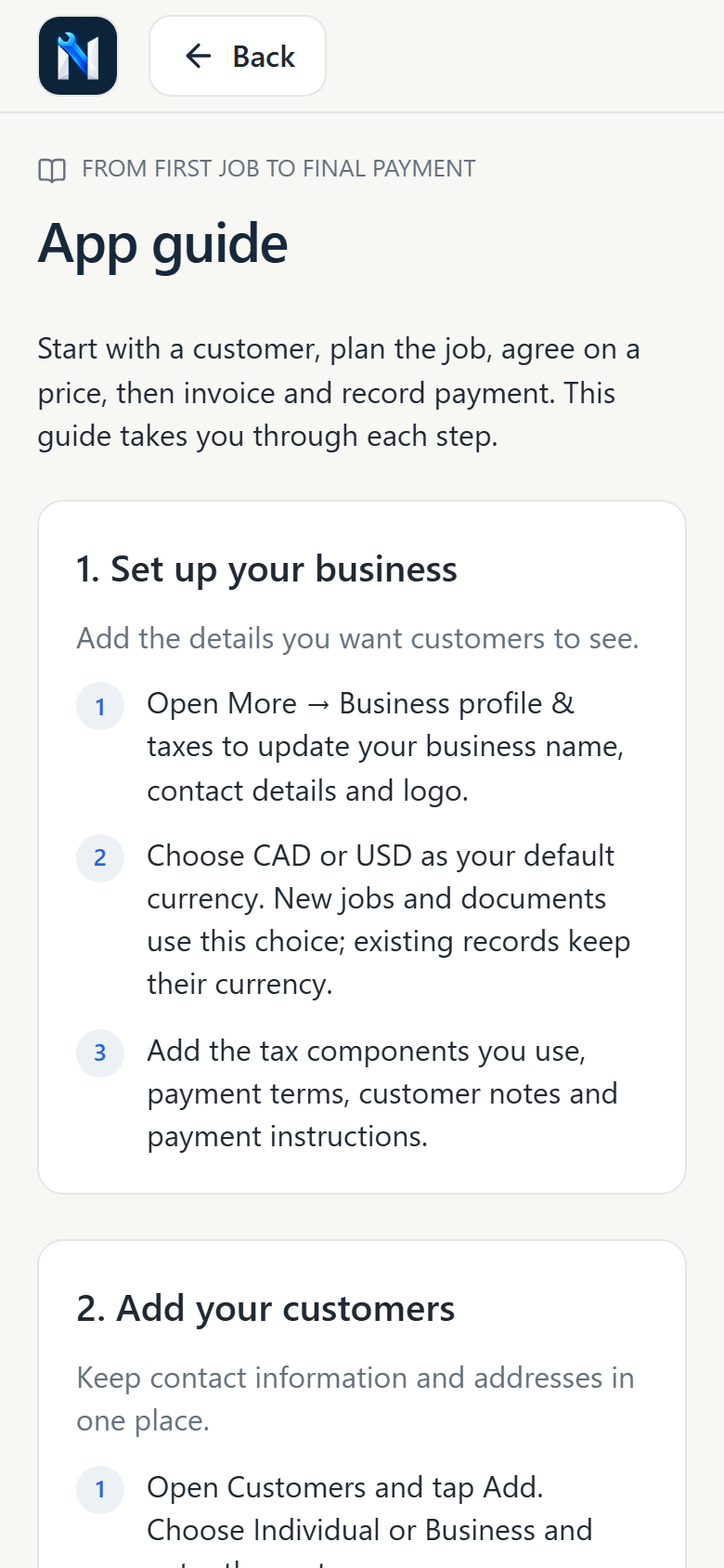 A walkthrough for the whole workflow