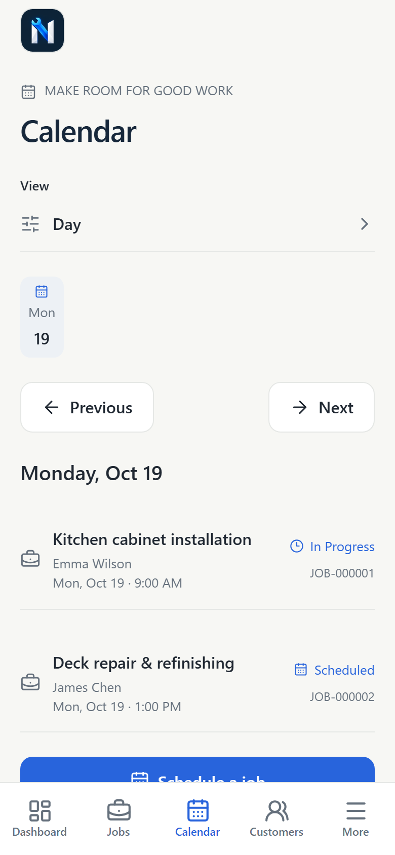 Focus on today’s visits